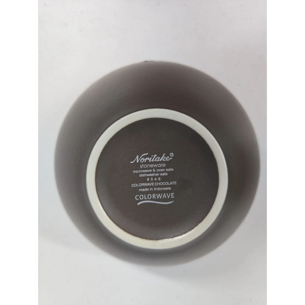 Noritake Colorwave Stoneware Serving Bowls X 2 Small Medium Chocolate Brown New